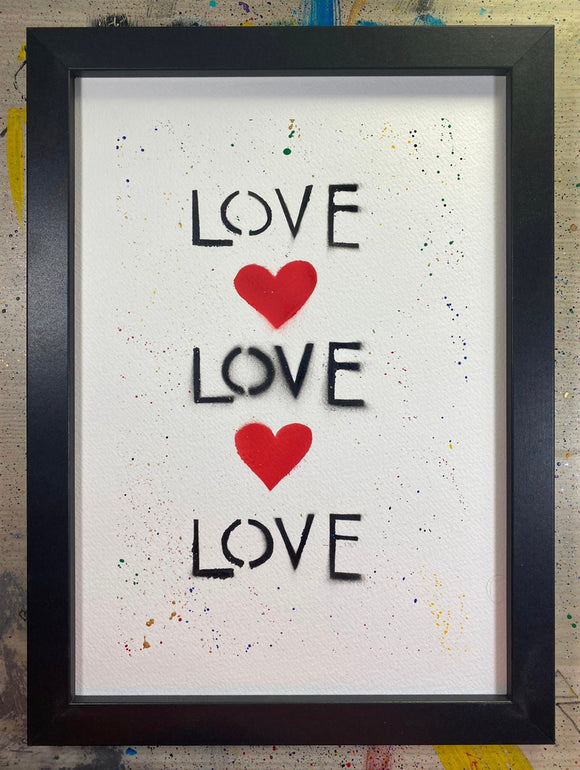 Classic Love (paint splattered)